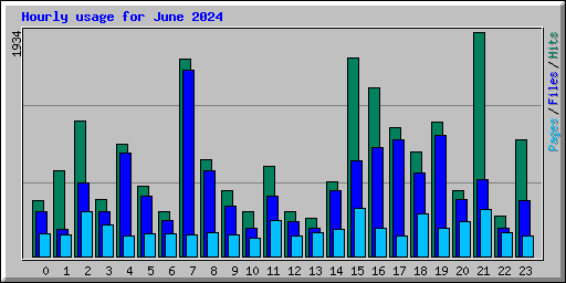 Hourly usage for June 2024