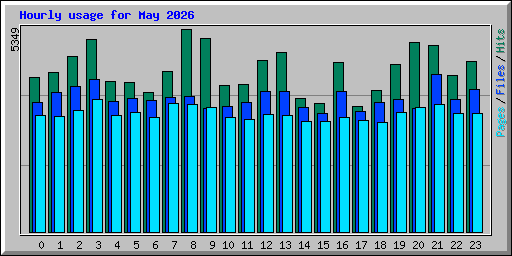 Hourly usage for May 2026